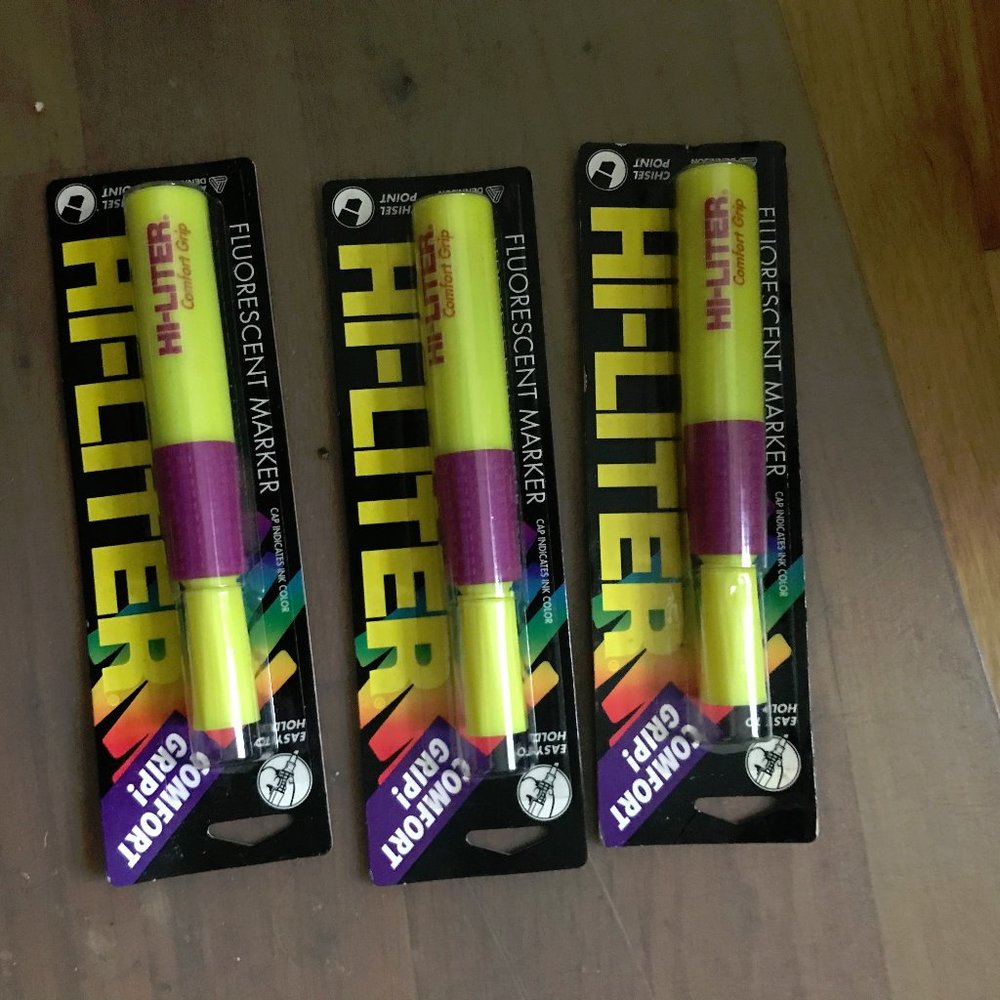 3 New  HI-LITER with comfort grip